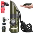 Multi-Functional Survival Whistle with Compass and LED Light | https://www.bestnamebadges.com