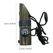 Multi-Functional Survival Whistle with Compass and LED Light | https://www.bestnamebadges.com