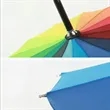 Large Rainbow Windproof Umbrella for Outdoor & Pride Events | https://www.bestnamebadges.com