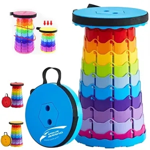 Adjustable Rainbow Telescopic Stool for Travel & Events