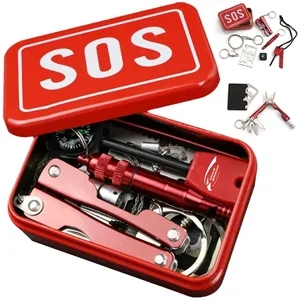 Survival Emergency Kit with Multi-Tool & Fire Starter