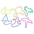Popular Toy - Wrist Rubber Bands in Fun Shapes | https://www.bestnamebadges.com