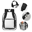 Heavy Duty Clear Security School Backpack | https://www.bestnamebadges.com