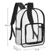 Heavy Duty Clear Security School Backpack | https://www.bestnamebadges.com