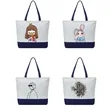 Large Canvas Tote Bag for Shopping | https://www.bestnamebadges.com