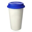 11 oz. Double Wall Ceramic Tumblers with Lid | https://www.bestnamebadges.com