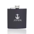 6 oz. Murano Stainless Steel Hip Flasks | https://www.bestnamebadges.com
