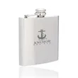 6 oz. Murano Stainless Steel Hip Flasks | https://www.bestnamebadges.com