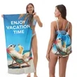 2 in1 Foldable Beach Towel & Storage Bag | https://www.bestnamebadges.com