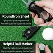 Golf Foldable Metal Green Tool W/ Magnetic Putt Alignment | https://www.bestnamebadges.com
