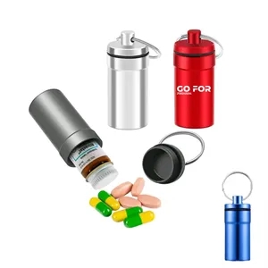 Waterproof Aluminum Pill Fob Container