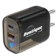 USB Wall Charger Dual Port Cube Power Adapter Charging Box | https://www.bestnamebadges.com