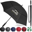 Golf Automatic Open Large Double Canopy Vented Umbrella | https://www.bestnamebadges.com