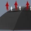 Golf Automatic Open Large Double Canopy Vented Umbrella | https://www.bestnamebadges.com