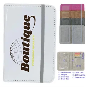 Cover Wallet PU Leather Passport Book Card Holder