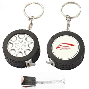 3ft Blank Tape Measure Keychains Mini Retractable Keyring