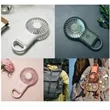 Pocket Size Carabiner Clip Fan USB Charging With LED Light | https://www.bestnamebadges.com