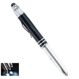 3 In 1 Stylus Pen With LED Flashlight