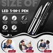 3 In 1 Stylus Pen With LED Flashlight | https://www.bestnamebadges.com