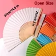 Foladble Paper Bamboo Hand Fan | https://www.bestnamebadges.com