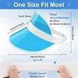 Outdoors Clear Sun Visor Hats | https://www.bestnamebadges.com