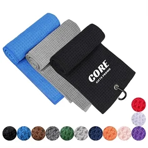 Portable Microfiber Golf Towels with Carabiner Clip