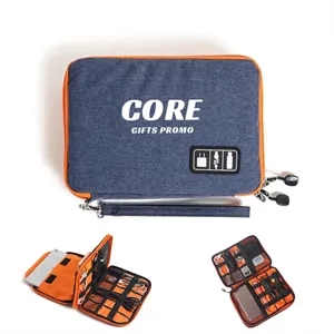 Portable Electronic Travel Cable Organizer Bag