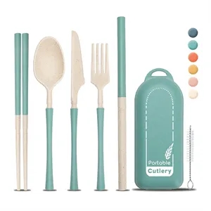 Eco-Friendly BPA Free Reusable Folding Utensil Set