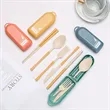 Eco-Friendly BPA Free Reusable Folding Utensil Set | https://www.bestnamebadges.com