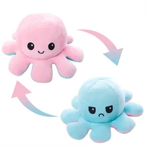 4 inch Octopus Reversible Plushie
