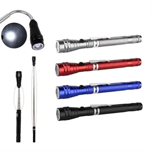 Portable 3 LED Telescopic Flexible Extensible Flashlight