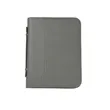 Leather Zippered Business Portfolio With Handle Documents | https://www.bestnamebadges.com