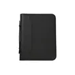 Leather Zippered Business Portfolio With Handle Documents | https://www.bestnamebadges.com