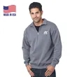 Made in USA Unisex Pre-Shrunk Quarter Zip Fleece | https://www.bestnamebadges.com