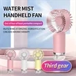 Portable Cooling  Handheld Mist Fan | https://www.bestnamebadges.com