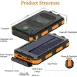 Portable 10000mAh Solar Charger | https://www.bestnamebadges.com