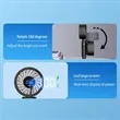 3600mAh Power Bank Handheld Personal Fan | https://www.bestnamebadges.com