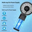3600mAh Power Bank Handheld Personal Fan | https://www.bestnamebadges.com