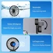 3600mAh Power Bank Handheld Personal Fan | https://www.bestnamebadges.com