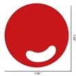 Plastic Round Hand Fan | https://www.bestnamebadges.com
