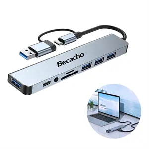 8 in 1 USB C Hub Docking Station