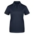 Ladies Micro Pique Ribbed Collar Polo Shirt | https://www.bestnamebadges.com