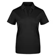 Ladies Micro Pique Ribbed Collar Polo Shirt | https://www.bestnamebadges.com