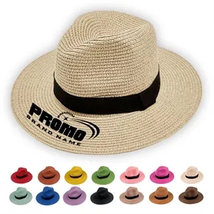 Wide Brim Straw Sun  UV Protection Beach Hat Summer Cap