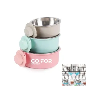 Stainless Steel Removable Pet Food Bowl