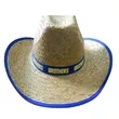 Cowboy Straw Hat | https://www.bestnamebadges.com