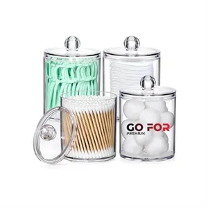 Clear Plastic Canister Apothecary Jar