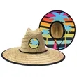 Lifeguard Straw Hat Full Color Underbrim & Patch | https://www.bestnamebadges.com