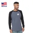 USA-Made 100% Pre-Shrunk Thermal Raglan Long Sleeve w/ Cuff | https://www.bestnamebadges.com