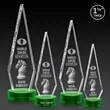 Springfield 3D Award on Stanrich Base - Green | https://www.bestnamebadges.com